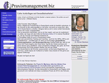 Tablet Screenshot of praxismanagement.biz